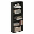 thumbnail image 1 of Furinno Basic 5-Tier Open Shelf Bookcase, Bookshelf, Storage Organizer, 7 x 17 x 44, Espresso, 1 of 4