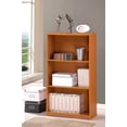 thumbnail image 1 of Furinno BASIC Engineered Wood 3-Tier Bookcase Storage Shelves in Light Cherry, 1 of 5