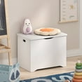thumbnail image 1 of Furinno Basic Toy Box in Storage Chest for Entryway in Living Room in White, 1 of 6