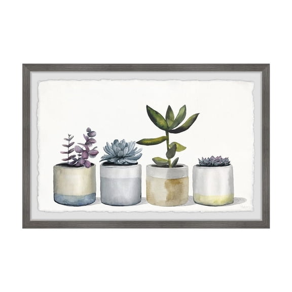 HomeStock Gothic Glamour Dessert Plants Framed Painting Print, 30" x 20", Contemporary Wall Decor: Abstract, Digital Art Prints, and Modern Styles for Your Home