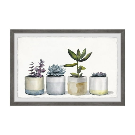 HomeStock Gothic Glamour Dessert Plants Framed Painting Print, 30" x 20", Contemporary Wall Decor: Abstract, Digital Art Prints, and Modern Styles for Your Home