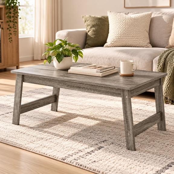 Furinno Beginning Coffee Table, French Oak Grey 18040GYW
