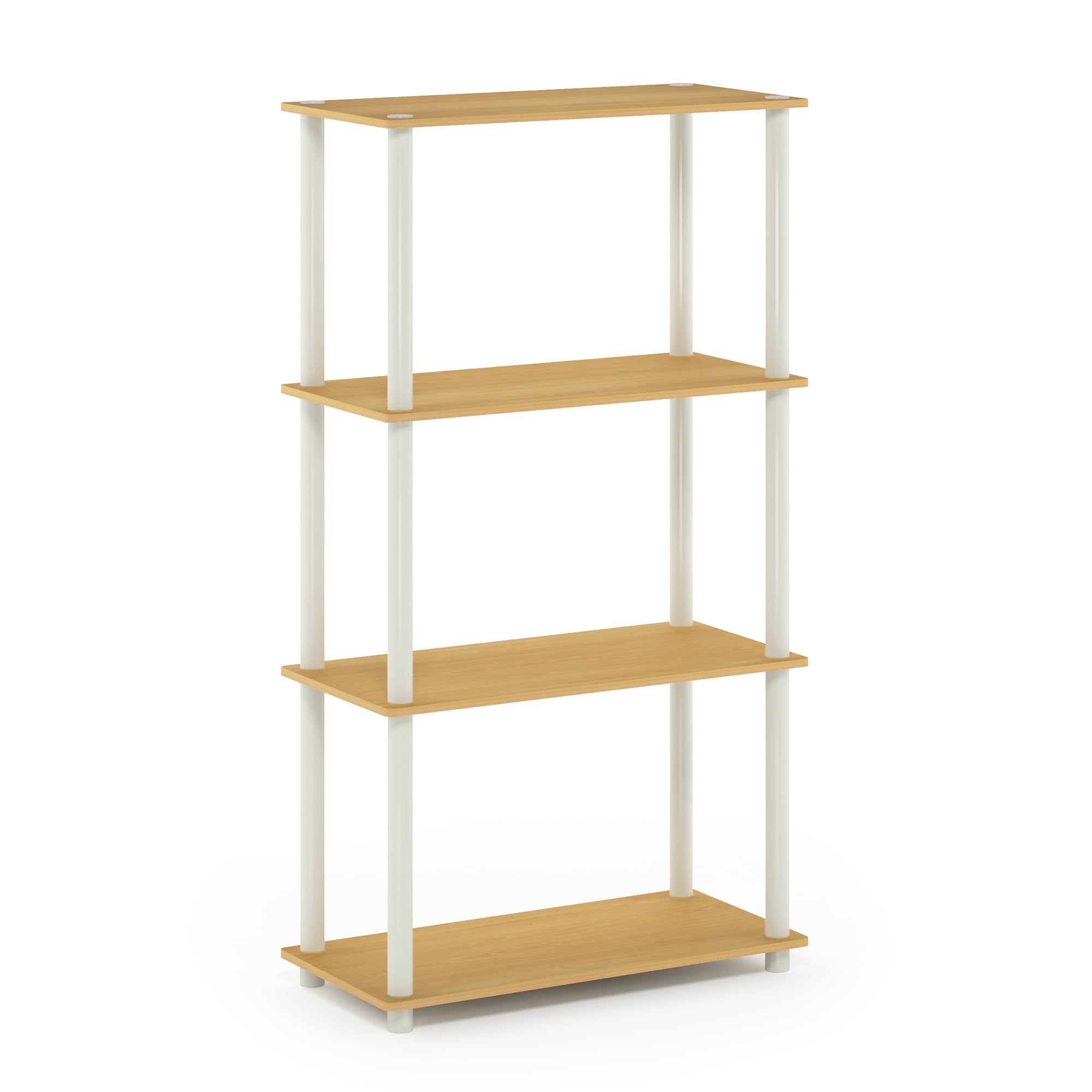 Furinno Besi 4-Tier Industrial Multipurpose Shelf Display Rack with ...