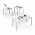 thumbnail image 1 of Furinno CLASSIC 3-Pc Table Set & Coffee Table & 2 Side Tables White, 1 of 7