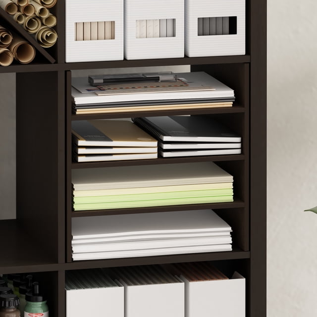 Furinno CUBICLE 3-Tier Cube Shelf Insert, Storage Organizer Accessory ...
