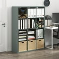 thumbnail image 1 of Furinno CUBICLE Book Shelf, 12-Cube Thick Frame Bookshelf, Reversible Bookcase with Open Back, 14.6 x 43.8 x 58, for Living Room, Bedroom, Home Office, Sage Green, 1 of 6