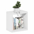 thumbnail image 1 of Furinno CUBICLE Extra Thick Cube Wall Mounted Bookshelf White, 1 of 4