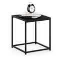 thumbnail image 1 of Furinno Camnus Side Table, Black End Table with Metal Frame, Square Open Frame Night Stand, Bedside Table, Easy Assembly, for Living Room, Bedroom, Dark Americano, 1 of 5