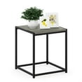 thumbnail image 1 of Furinno Camnus Side Table, Grey End Table with Metal Frame, Square Open Frame Night Stand, Bedside Table, Easy Assembly, for Living Room, Bedroom, Grey Oak, 1 of 5
