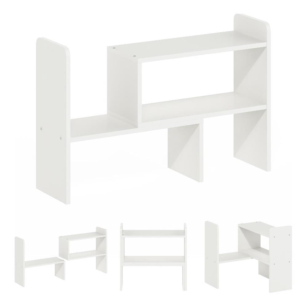 Furinno CLASSIC Desk Top Organizer Bookshelf in White