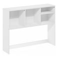 thumbnail image 1 of Furinno Classic Desktop Bookshelf Storage Hutch in Desk Organizer with 4 White, 1 of 6