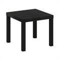 thumbnail image 1 of Furinno CLASSIC Side Table, Square Modern End Table with 1.8 Thick Tabletop, Simple Night Stand, Bedside Table, Toolless Assembly, for Living Room, Bedroom, Black, 1 of 7