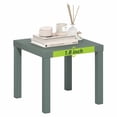 thumbnail image 1 of Furinno Classic Toolless Assembly Square Side Table, Green End Table with 1.8 Thick Tabletop, Night Stand, Bedside Table, for Living Room, Bedroom, Light Sage, 1 of 5