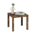 thumbnail image 1 of Furinno Classic Toolless Assembly Square Side Table, Rustic Brown End Table with 1.8 Thick Tabletop, Night Stand, Bedside Table, for Living Room, Bedroom, Amber Oak, 1 of 3