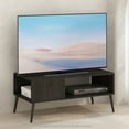 thumbnail image 1 of Furinno Claude Mid Century Style TV Stand for TV up to 40 with Wood Legs, Espresso, 1 of 6