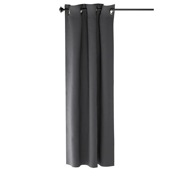 Furinno Collins Blackout Curtain 42X63 In. 1 Panel, Dark Grey