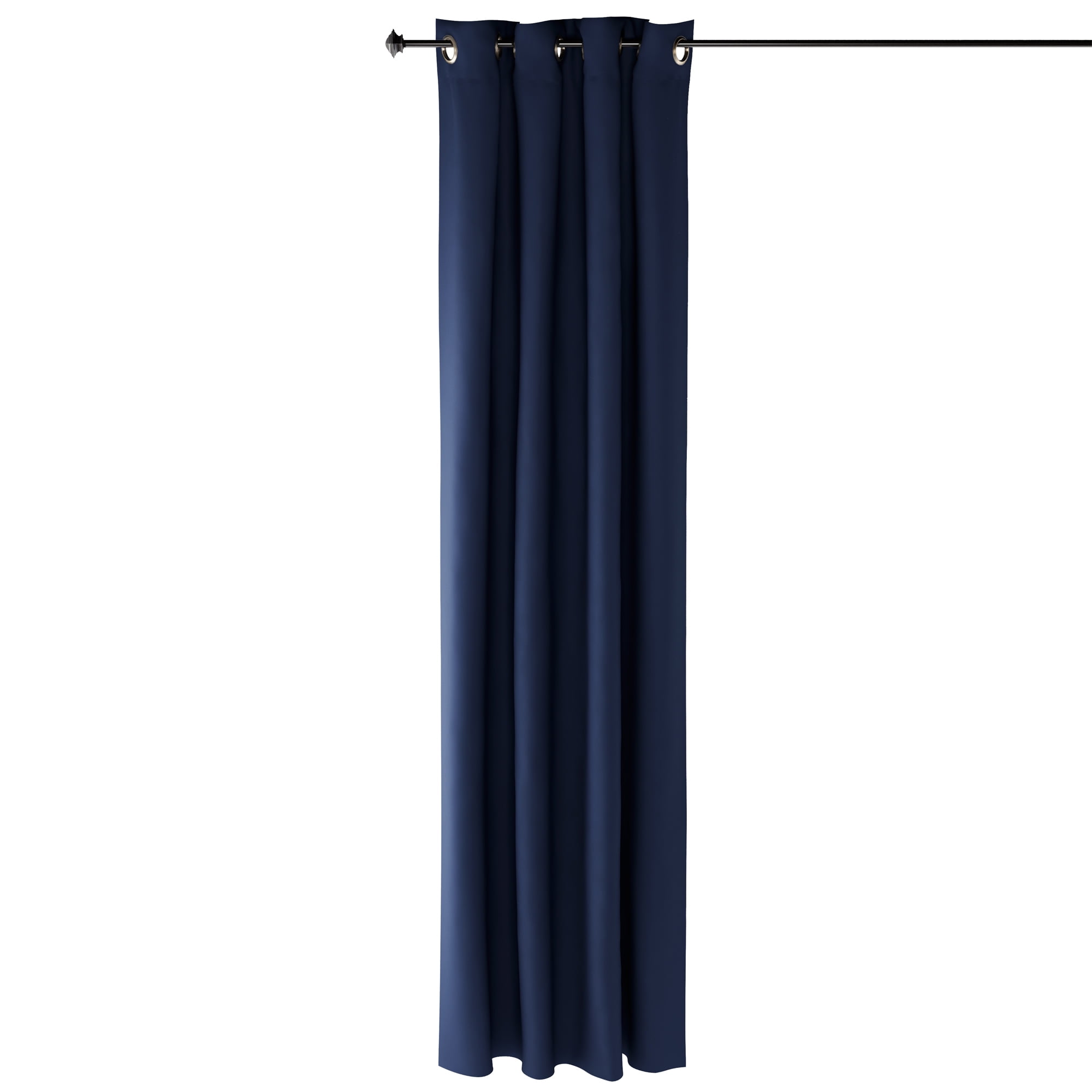 Dark Blue Polyester Blackout Grommet Window Panel, 52" x 95"