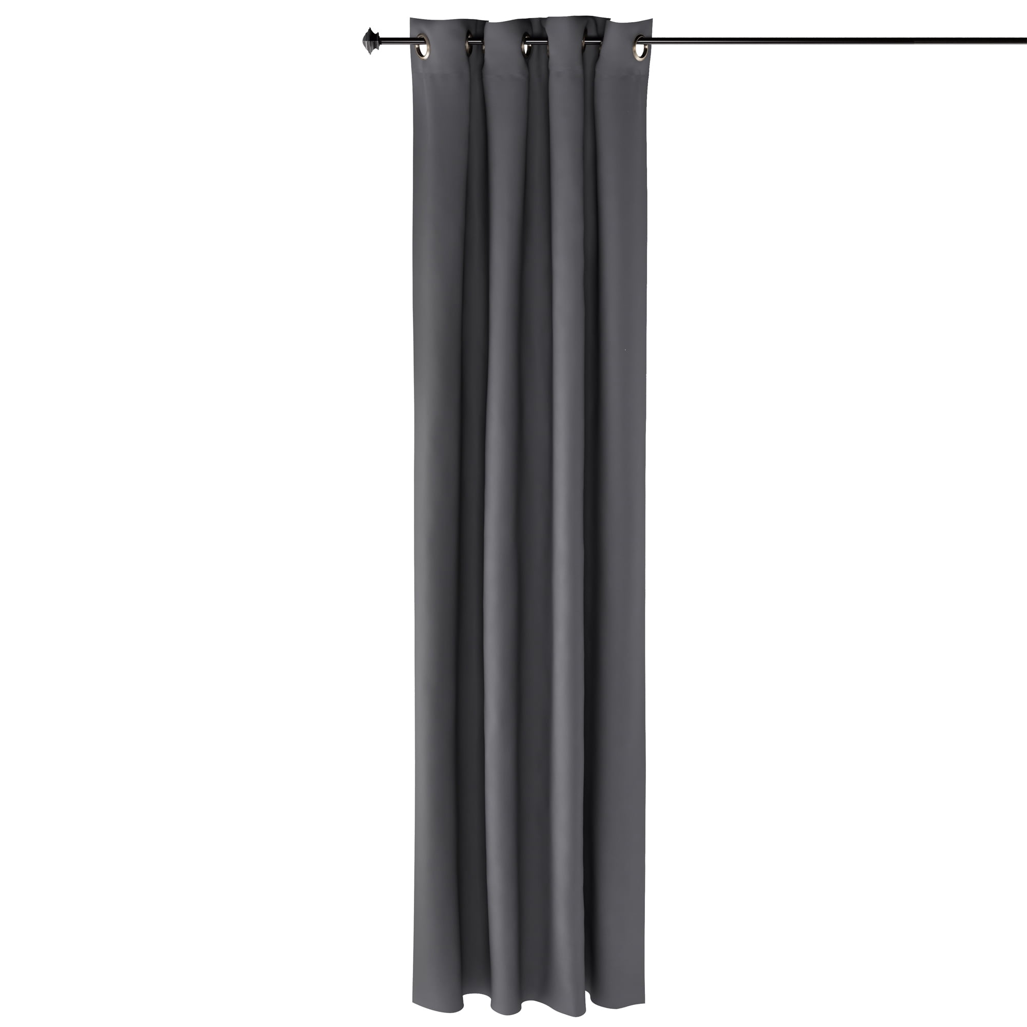 Furinno Collins Blackout Curtain 52X95 In. 1 Panel, Dark Grey