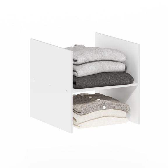 Furinno CUBICLE H-Shelf Cube Organizer Insert in White