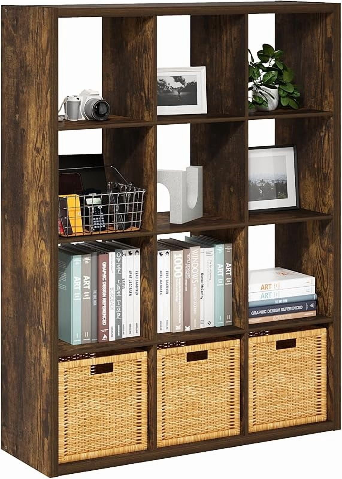 Cubicle Open Back Decorative Cube Storage Organizer, 6-Cube, White ...
