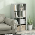 thumbnail image 1 of Furinno CUBICLE Open Back Decorative Cube Storage Organizer in 8-Cube Light Grey, 1 of 8