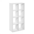 thumbnail image 1 of Furinno CUBICLE Book Shelf, 8-Cube Bookshelf, Extra Thick Frame Horizontally & Vertically Reversible Bookcase with Open Back, 14.6 x 30 x 58, for Living Room, Bedroom, Home Office, White, 1 of 6