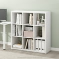 thumbnail image 1 of Furinno CUBICLE Open Back Decorative Cube Storage Organizer in 9-Cube in White, 1 of 8