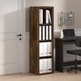 thumbnail image 1 of Furinno CUBICLE Open Back Decorative Verticle Cube Storage Organizer Amber Pine, 1 of 8