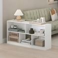thumbnail image 1 of Furinno Daly 5-Cube Horizontal 2 Tier Bookcase, Bookshelf, Storage Organizer, 47 Width, White, 1 of 6
