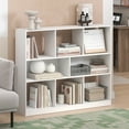 thumbnail image 1 of Furinno Daly 8-Cube Horizontal 3 Tier Bookcase, Bookshelf, Storage Organizer, 47 Width, White, 1 of 6
