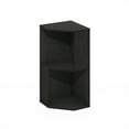 thumbnail image 1 of Furinno ECON Corner Shelf, 4-Tier Corner Book Shelf, Storage Shelves, Display Rack, Bookshelf, for Organization and Storage, Living Room, Home Office, Dark Espresso, 1 of 2