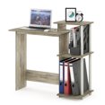 thumbnail image 1 of Furinno EFFICIENT 29-Inch Computer Desk with 3 Open Side Shelves, Light Oak, 1 of 6