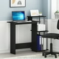 thumbnail image 1 of Furinno Efficient Home 15.6 in x 39.6 in x 33.6 in Composite Wood Portable Computer Desk, Solid Black/Grey, 1 of 6