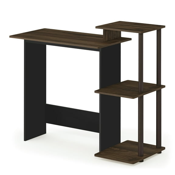 Furinno Efficient Wood Home Laptop Notebook Computer Desk in Walnut/Brown