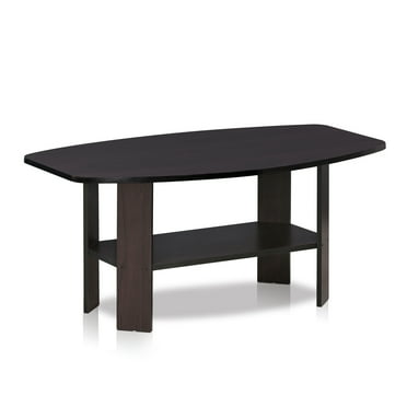 Furinno Engineered Wood Simple Design Coffee Table in Dark Walnut