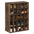 thumbnail image 1 of Furinno FANO 25-Cube Stackable Shoe Rack for Closet Entryway Amber Pine, 1 of 5