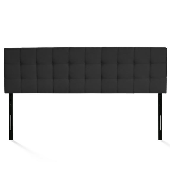 Furinno FB17038K-BK Roanne Tufted Headboard, Black, King