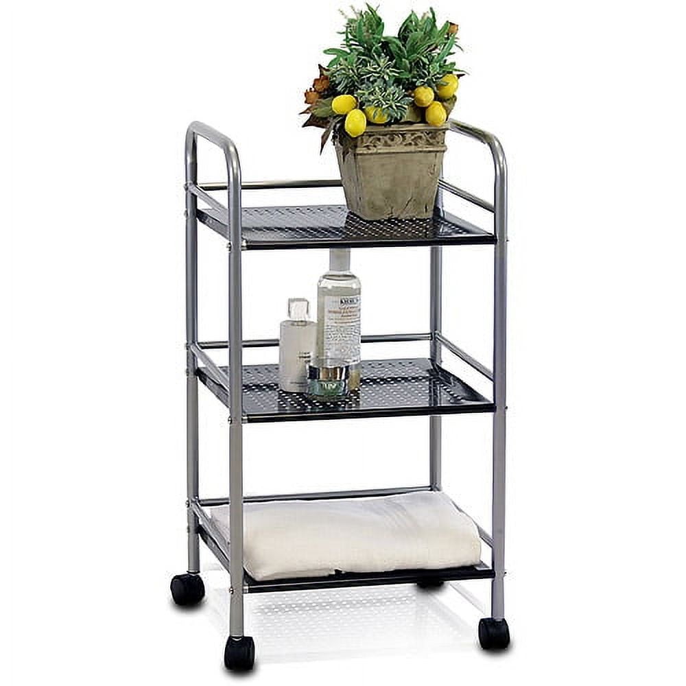 Furinno FNBJ22082 Xiannan L40 Metal 3Tray Rolling Cart