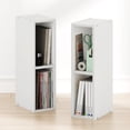 thumbnail image 1 of Furinno FULDA Set of 2. 2-Tier 6-In Width Narrow Bookcase. White, 1 of 5