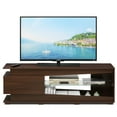 thumbnail image 1 of Furinno FVR Entertainment Center with 1 Drawer and Glass Shelf, Walnut FVR7294WN, 1 of 6