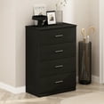 thumbnail image 1 of Furinno Frans Simple Design Console Table with 4 Drawers for Entryway, Living Room, Americano, 1 of 6