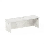 Furinno Helena 18-Inch Kitchen Counter Stackable Organizer Shelf, Marble White