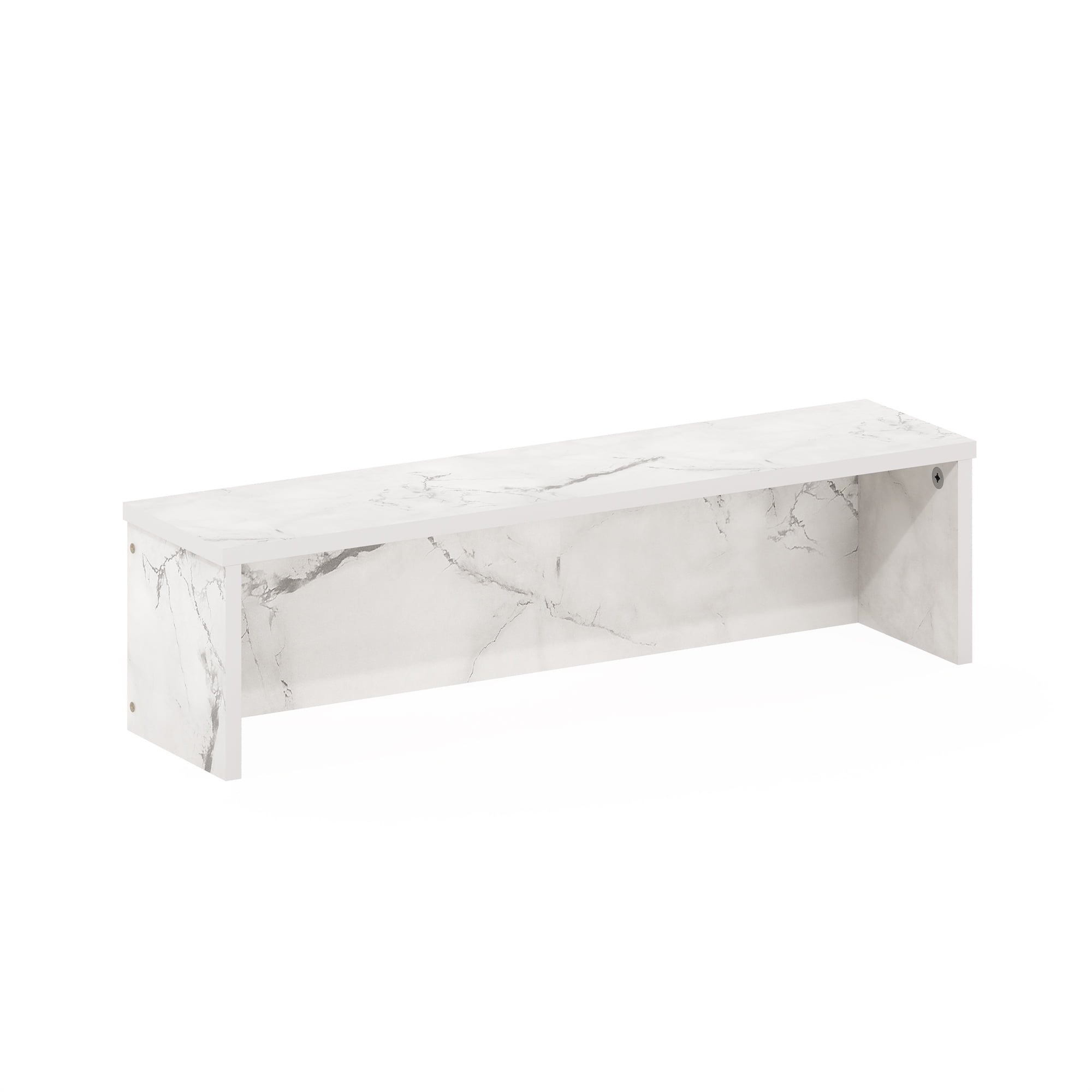 Helena 24" White Wood Grain Stackable Organizer Shelf Set