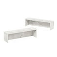 thumbnail image 1 of Furinno Helena 23-Inch Kitchen Counter Stackable Organizer Shelf, Marble White, Set of 2, 1 of 2
