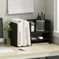 thumbnail image 1 of Furinno Hermite Desk Organizer with File Holder and Desktop Bookshelf, Black Espresso, 1 of 6