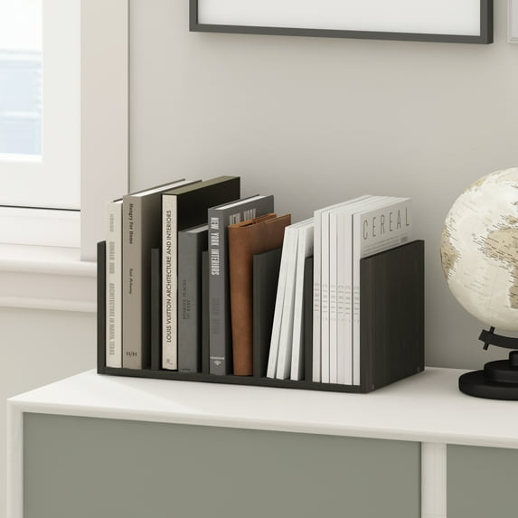 Furinno Hermite Home Office Supplies Desktop Bookshelf Storage Organizer, Espresso