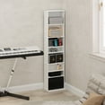 thumbnail image 1 of Furinno JAYA 9-Shelf Multimedia Media Storage Tower Rack with Adjustable Shelves, White, 1 of 6