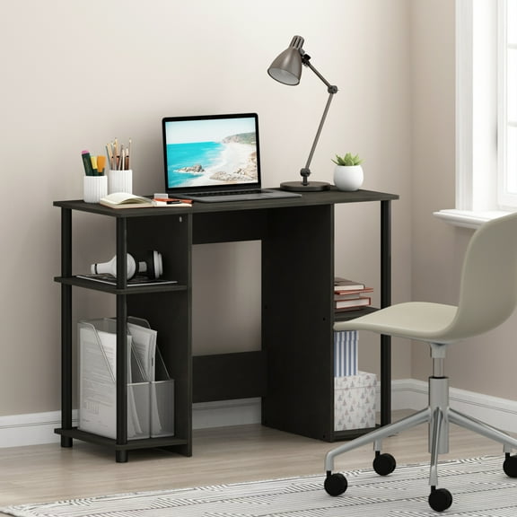 Furinno JAYA Engineered Wood Compact Computer Study Desk in Espresso