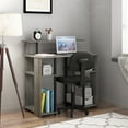 thumbnail image 1 of Furinno JAYA Simple Design Computer Writing Desk, French Oak Grey/Black, 1 of 6
