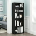 thumbnail image 1 of Furinno JAYA Simply Home 5-Shelf Bookcase, Black, 1 of 9